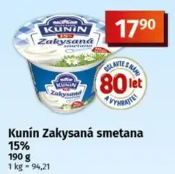 COOP TIP Kunín Zakysaná smetana nabídka
