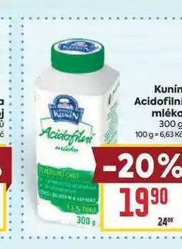 Billa Kunín Acidofilni mléko nabídka