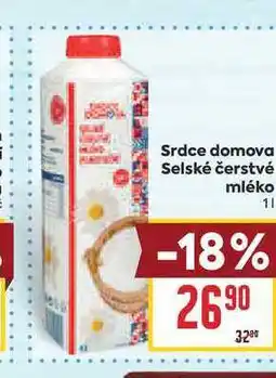 Billa Srdce domova Selské čerstvé mléko nabídka