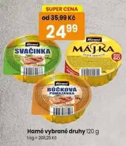 TEMPO Hamé vybrané druhy nabídka