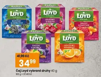 Čaj Loyd vybrané druhy
