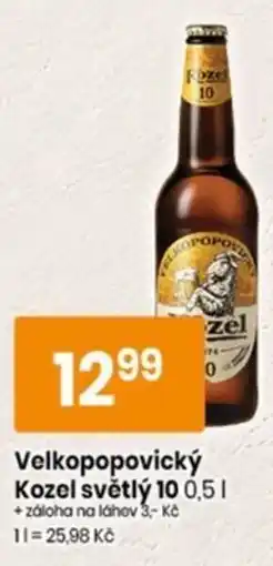 TEMPO Velkopopovický Kozel světlý 10 nabídka