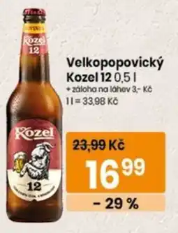 TEMPO Velkopopovický Kozel 12 nabídka
