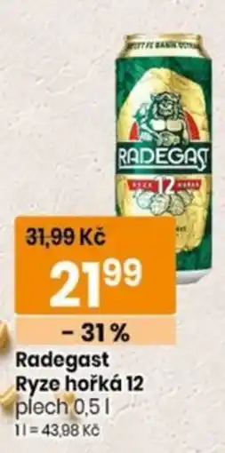 TEMPO Radegast Ryze hořká 12 nabídka