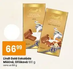 TEMPO Lindt Gold čokoláda nabídka