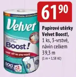 Bala Velvet papírové utěrky Boost! nabídka