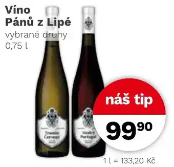 Víno Pánů z Lipé