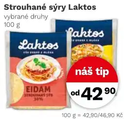 Konzum Laktos strouhané sýry nabídka