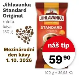 Konzum Jihlavanka mletá káva nabídka