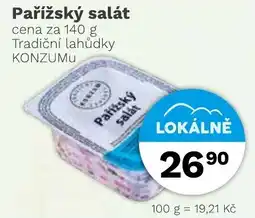 Konzum Pařížský salát nabídka
