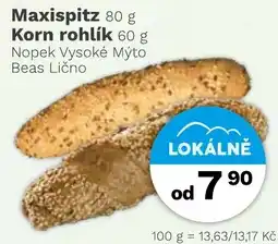 Konzum Beas Lično Korn rohlík nabídka
