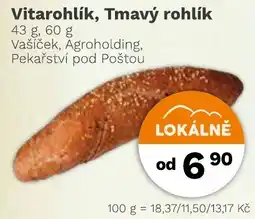 Konzum Vitarohlík, Tmavý rohlík nabídka