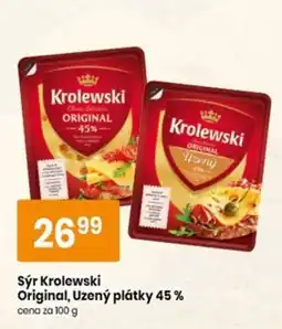 TEMPO Krolewski sýr original, uzený plátky 45 % nabídka