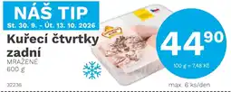 Konzum Kuřecí čtvrtky zadní nabídka