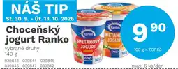 Konzum Ranko choceňský jogurt nabídka