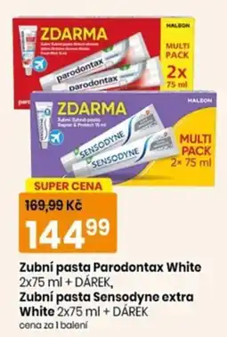 TEMPO Halson parodontax white sensodyne extra white nabídka