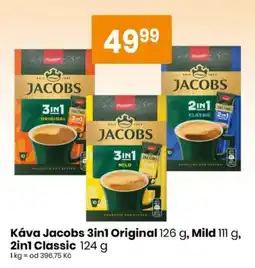 TEMPO Káva Jacobs 3in1 Original Mild 2in1 Classic nabídka