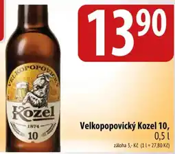 Bala Velkopopovický Kozel 10 nabídka