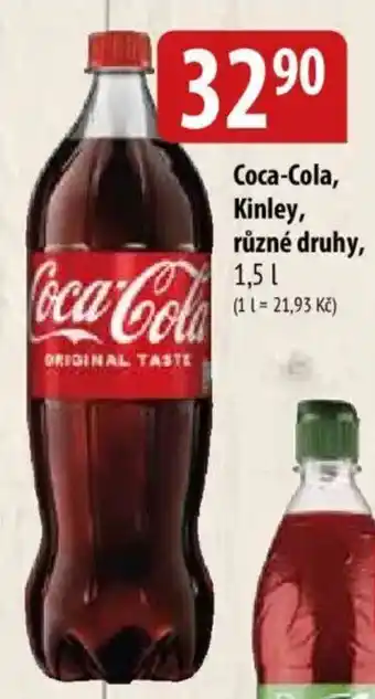 Bala Coca-Cola, Kinley, různé druhy nabídka