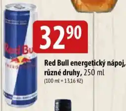 Bala Red Bull energetický nápoj nabídka