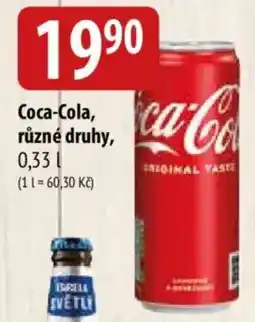 Bala Coca-Cola, různé druhy nabídka