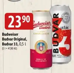 Bala Budweiser Budvar Original, Budvar 33 nabídka