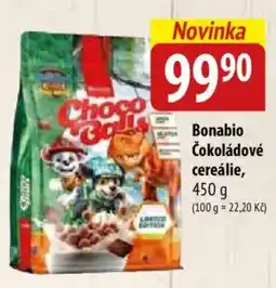 Bala Bonabio čokoládové cereálie nabídka