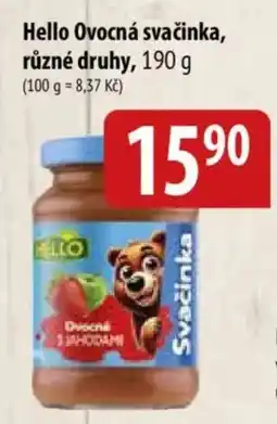 Bala Hello ovocná svačinka nabídka