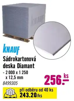 Hornbach Knauf sádrokartonová deska Diamant nabídka