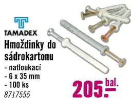 Hornbach TamaDex hmoždinky do sádrokartonu nabídka