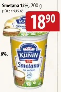Bala Kunin Smetana 12% nabídka