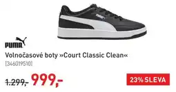 Intersport Puma volnočasové boty court classic clean nabídka