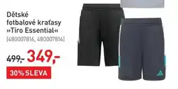 Intersport adidas dětské fotbalové kraťasy tiro essential nabídka
