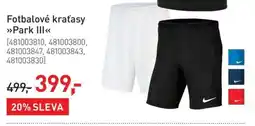 Intersport Nike Fotbalové kraťasy »Park III« nabídka