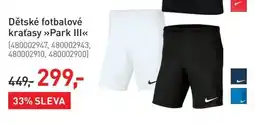 Intersport Nike Dětské fotbalové kratasy »Park III« nabídka