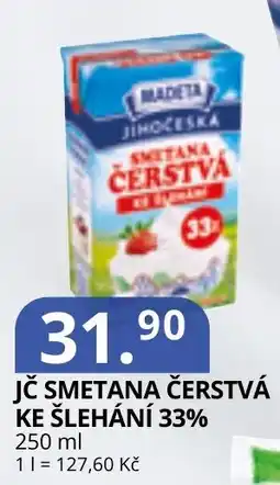 Potraviny CZ Madeta smetana čerstvá ke šlehání nabídka