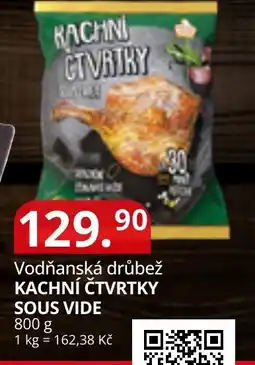 Potraviny CZ Vodňanská drůbež kachní čtvrtky sous vide nabídka