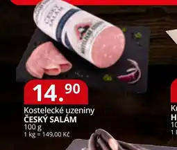 Potraviny CZ Kostelecké uzeniny Český salám nabídka