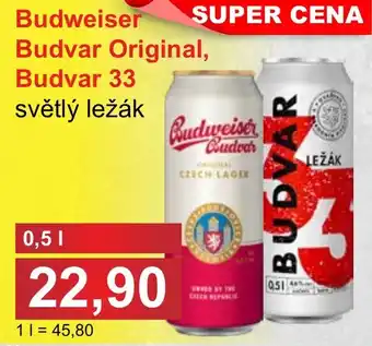 Budweiser Budvar Original, Budvar 33 světlý ležák
