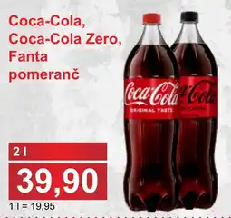 PLUS JIP Coca-Cola, Coca-Cola Zero, Fanta pomeranč nabídka
