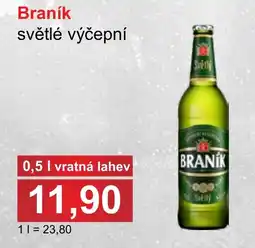 PLUS JIP Braník světlé výčepní nabídka