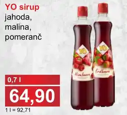 PLUS JIP YO sirup jahoda, malina, pomeranč nabídka