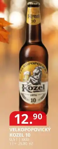 Potraviny CZ Velkopořovický Kozel 10 nabídka