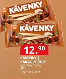 Potraviny CZ Kávenky kakaové řezy nabídka