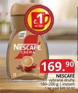 Potraviny CZ Nescafé vybrané druhy nabídka