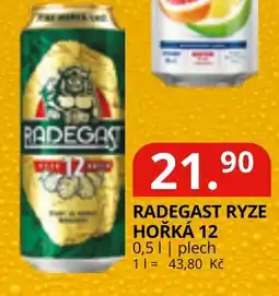 Potraviny CZ Radegast ryze hořká 12 nabídka