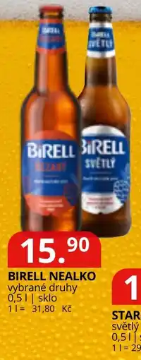 Potraviny CZ Birell nealko vybrané druhy nabídka