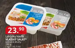 Potraviny CZ Lahůdky Vavřík Vlaššký salát nabídka