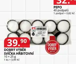Potraviny CZ Dobrý výběr svíčka hřbitovní nabídka