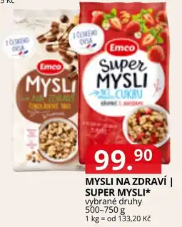 Potraviny CZ Emco mysli na zdraví | super mysli* nabídka